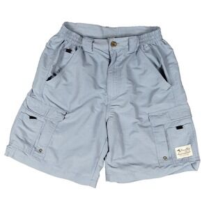 Bimini Bay Cargo Fishing Blue Shorts Mens 32 Hiking Outdoor Pockets Performance